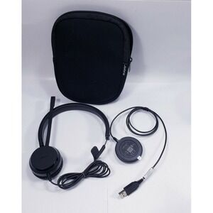 Jabra Evolve Duo HSC060 Wired Headphones With ENC060 USB Adapter - Works